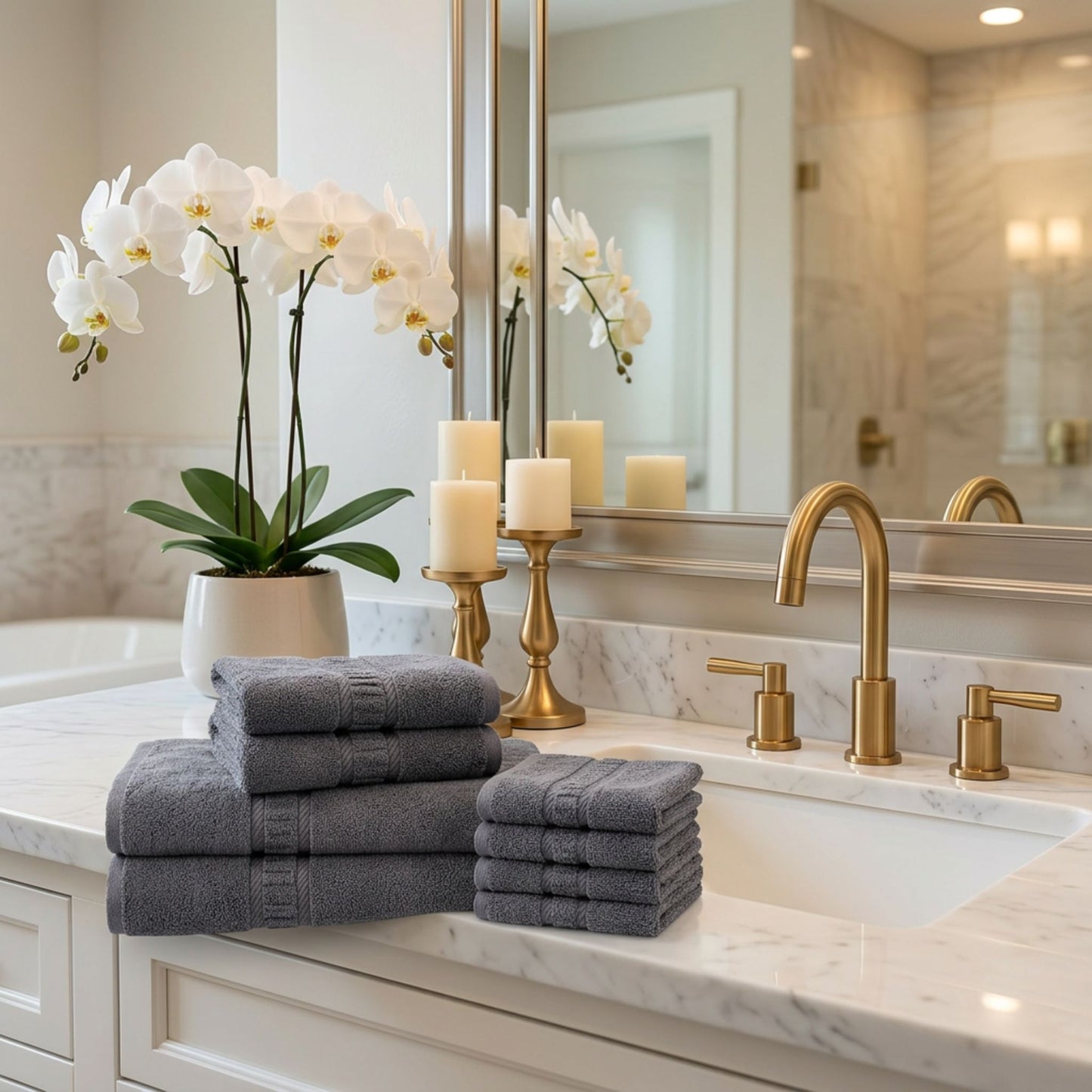 Haven 8-Piece Cotton Towel Set